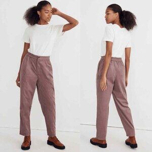 🍇 Madewell Corduroy Pants | Mauve Fig Purple | XL Soft Tapered Boho Vibe